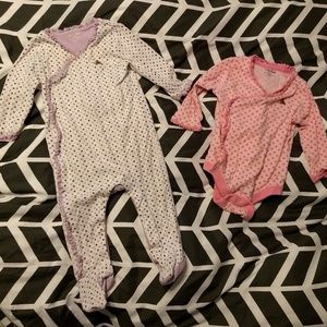 EUC Baby Gap Kimono Sleeper and Onesie